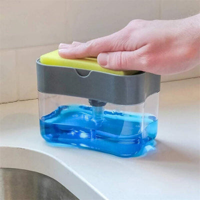 Liquid Soap Pump Dispenser Pump Plastic Dishwasher Sponge Holder